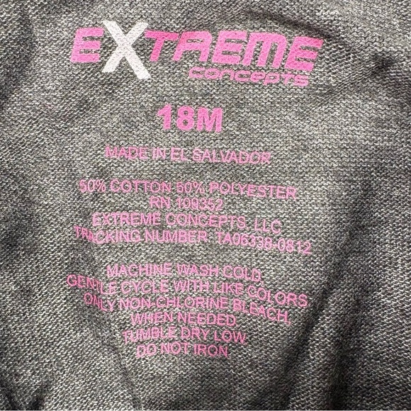 NWT Infant Girl's Glow-In-The-Dark Pink Skeleton Ballerina in Tutu Shirt | 18M - Picture 5 of 5